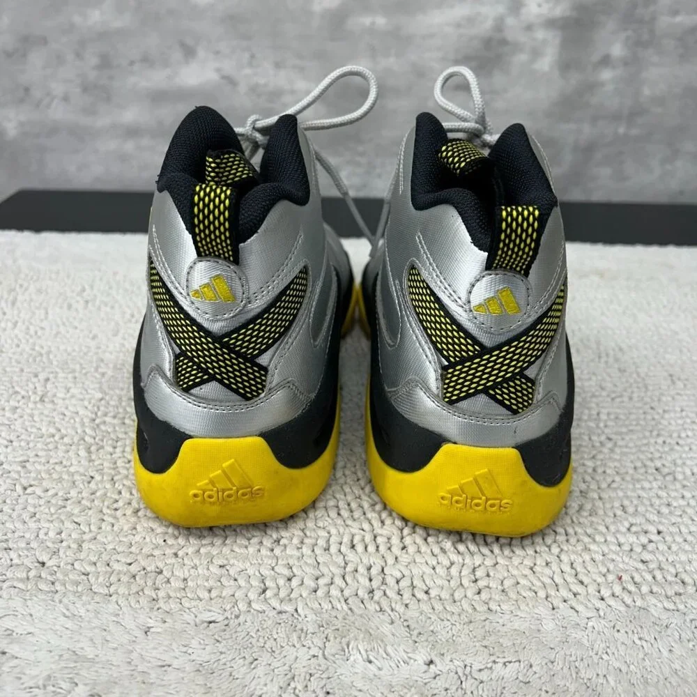 Vintage‎ Adidas Crazy 8 Shoes Mens 10 Kobe Metallic Silver Yellow Basketball Rap
